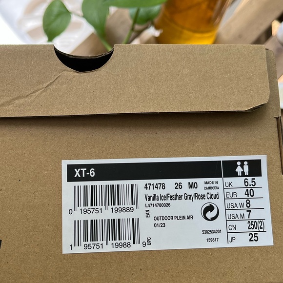 Salomon XT6 Sportstyle cream/green/orange - Picture 2 of 4